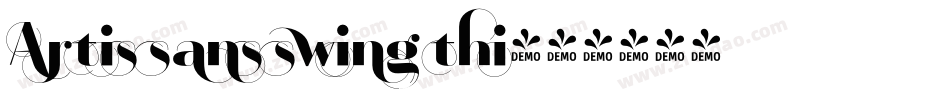 Artis sans swing thi字体转换
